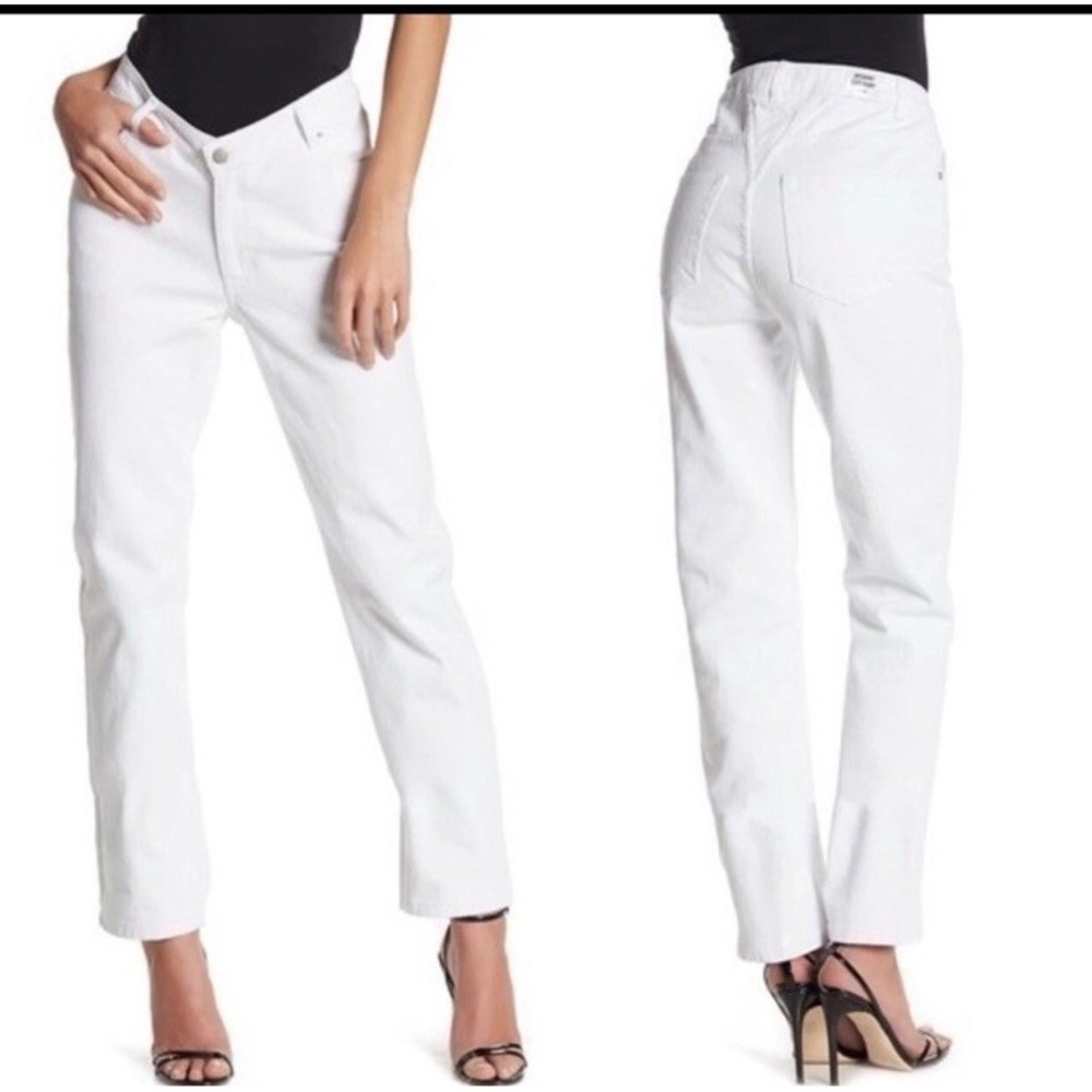 Opening Ceremony Pants Womens Dip Jeans Straight Leg White‎ Denim Sz: 26